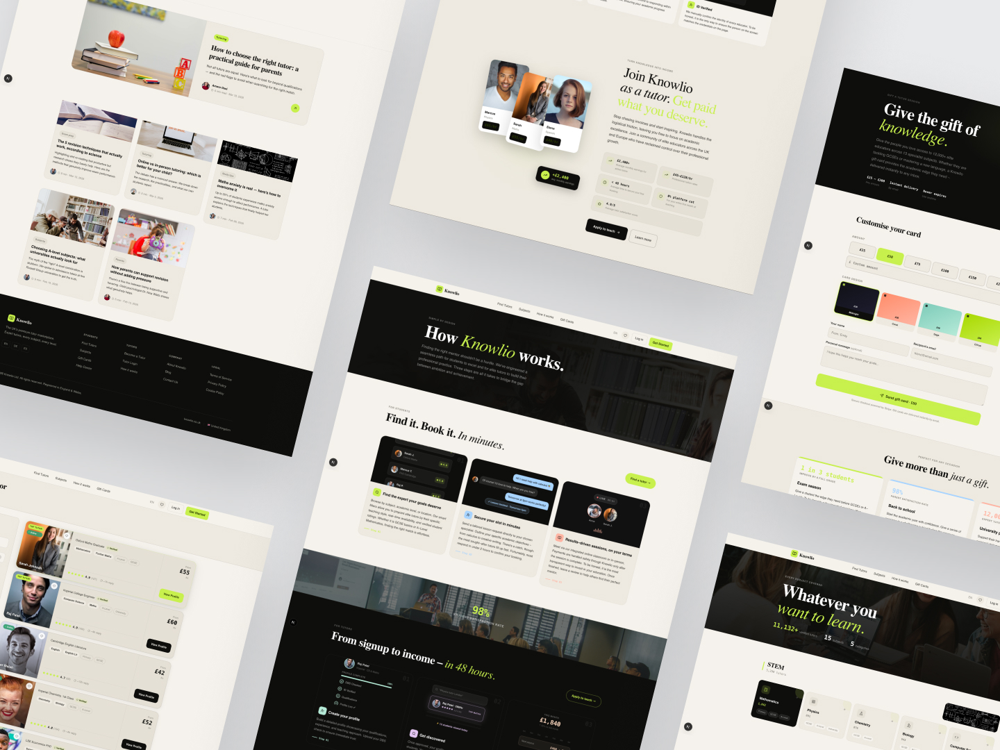 Knowlio — tutor profile with trust signals