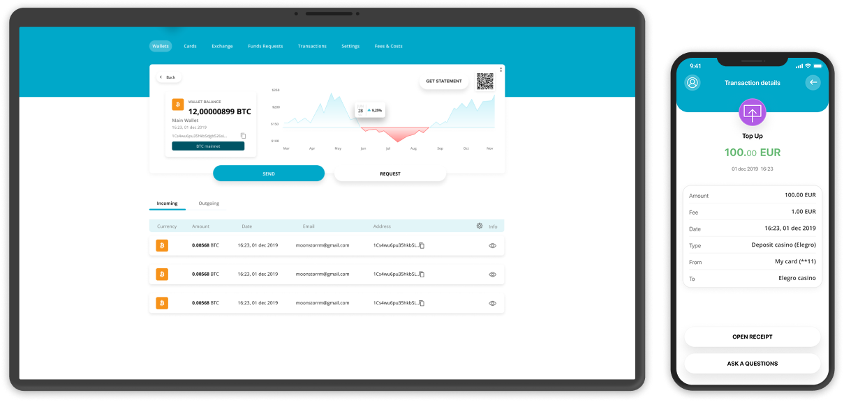 Payment gateway — mobile wallet + checkout